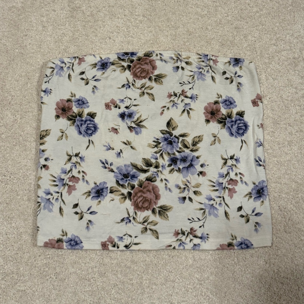 American Eagle Soft & Sexy Floral Tube Top